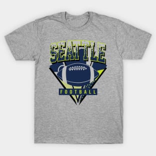 Seattle Football Retro Throwback T-Shirt